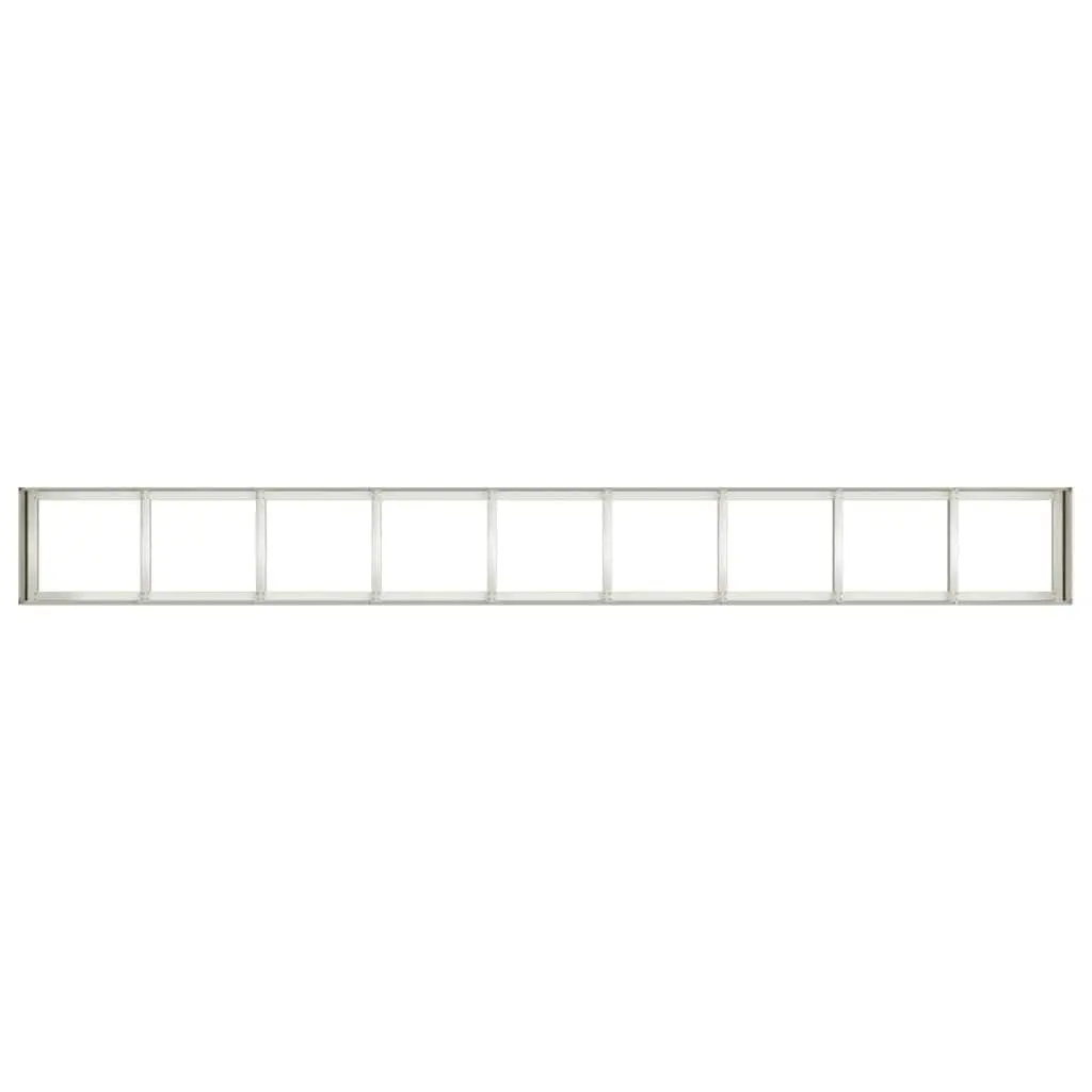 Cold-rolled Steel Planter for Garden Balcony Patio White 360x40x40 cm