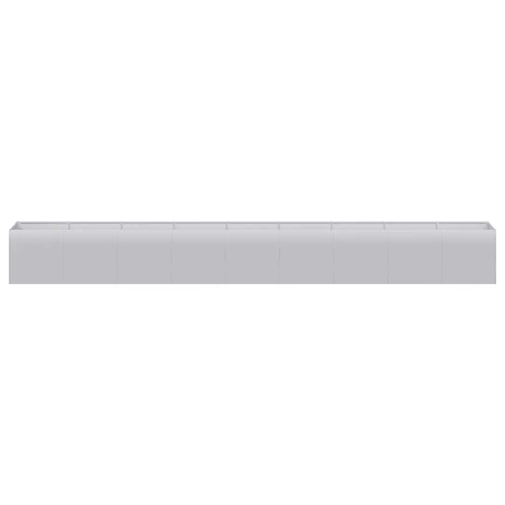 Galvanised Steel Planter Raised Garden Bed Outdoor Patio 360cm Silver