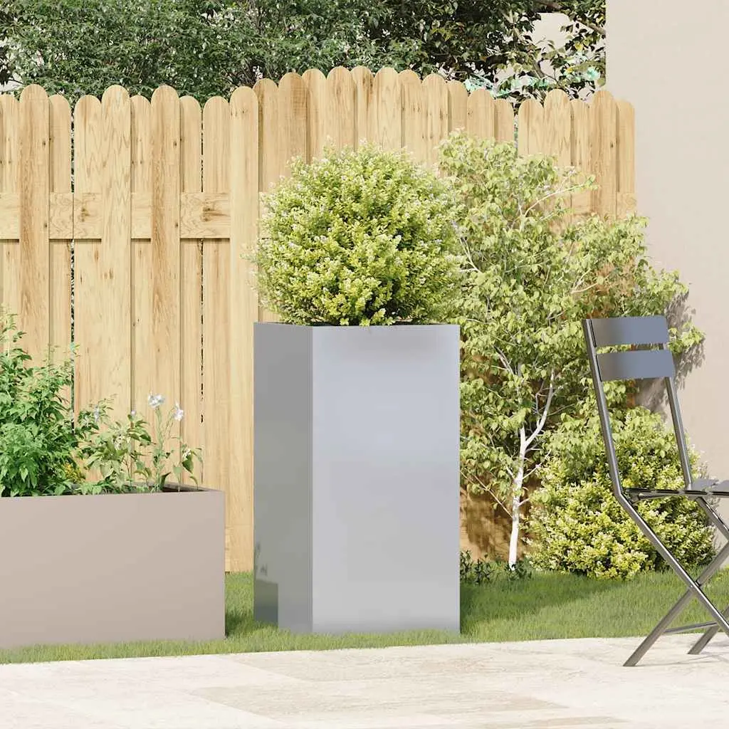 Galvanised Steel Planter Box 40x40x80 cm