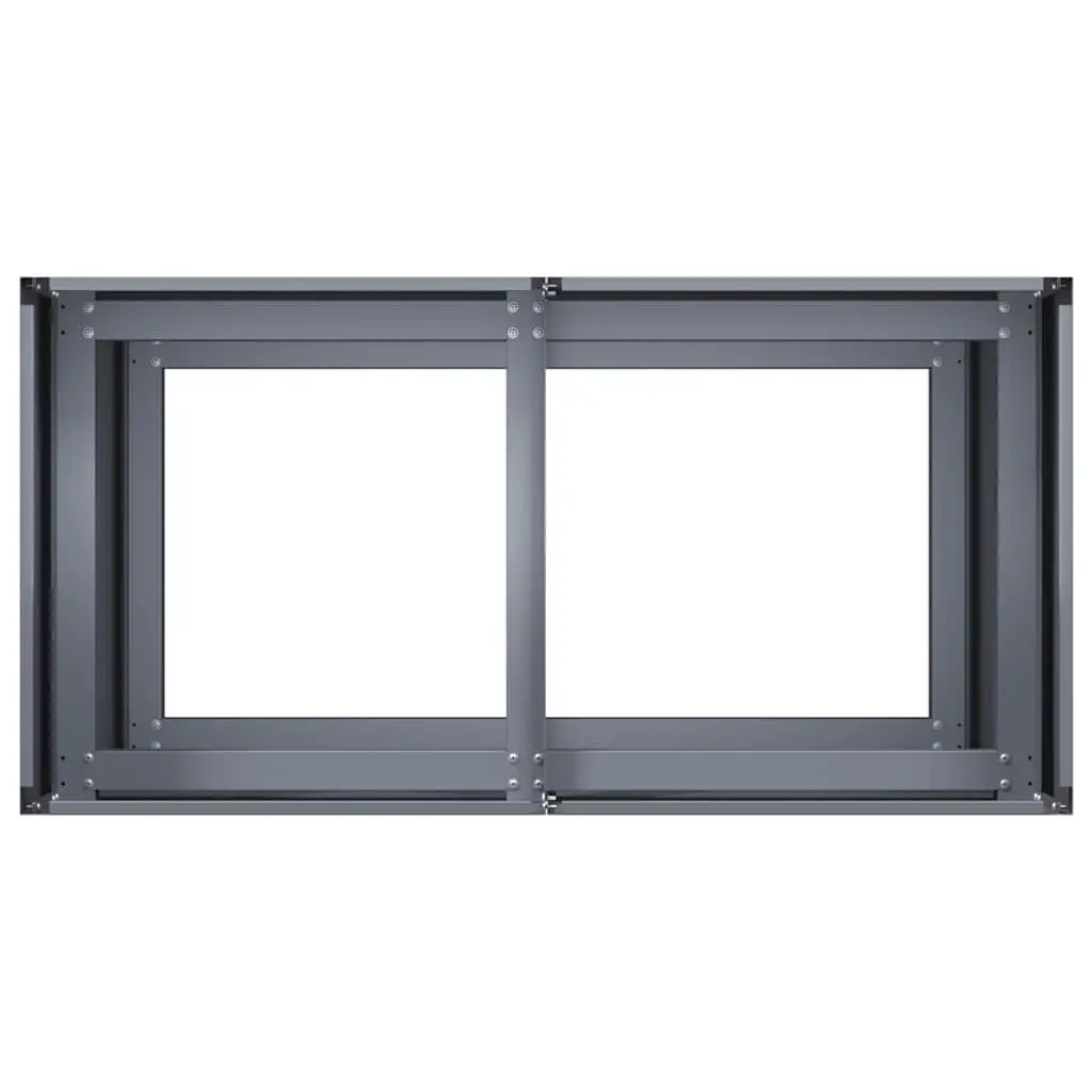 Planter Anthracite Cold-Rolled Steel 80x40x80cm Raised Garden Bed Outdoor
