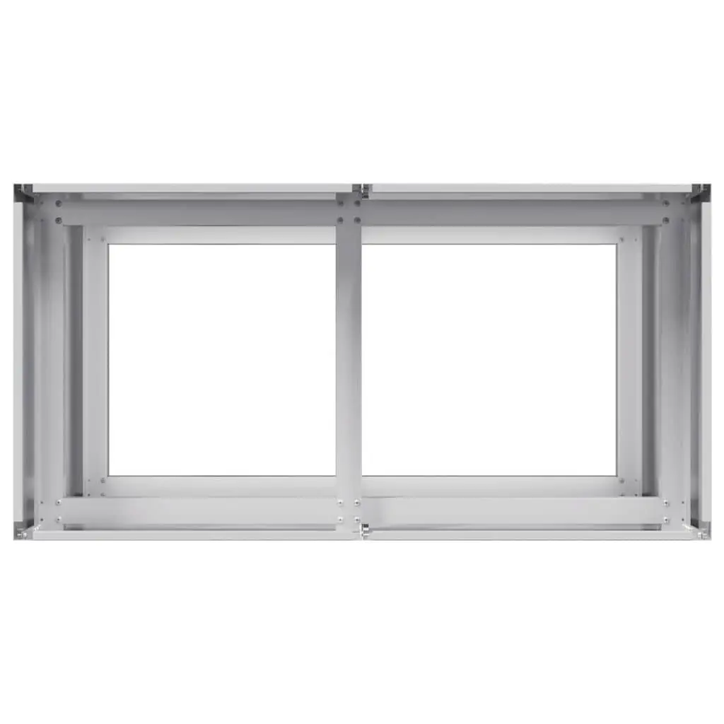 Raised Garden Planter Box Outdoor 80x40x80cm Galvanised Steel Flower Bed
