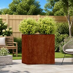 Weathering Steel Raised Bed Planter Dimensions 80x40x80cm