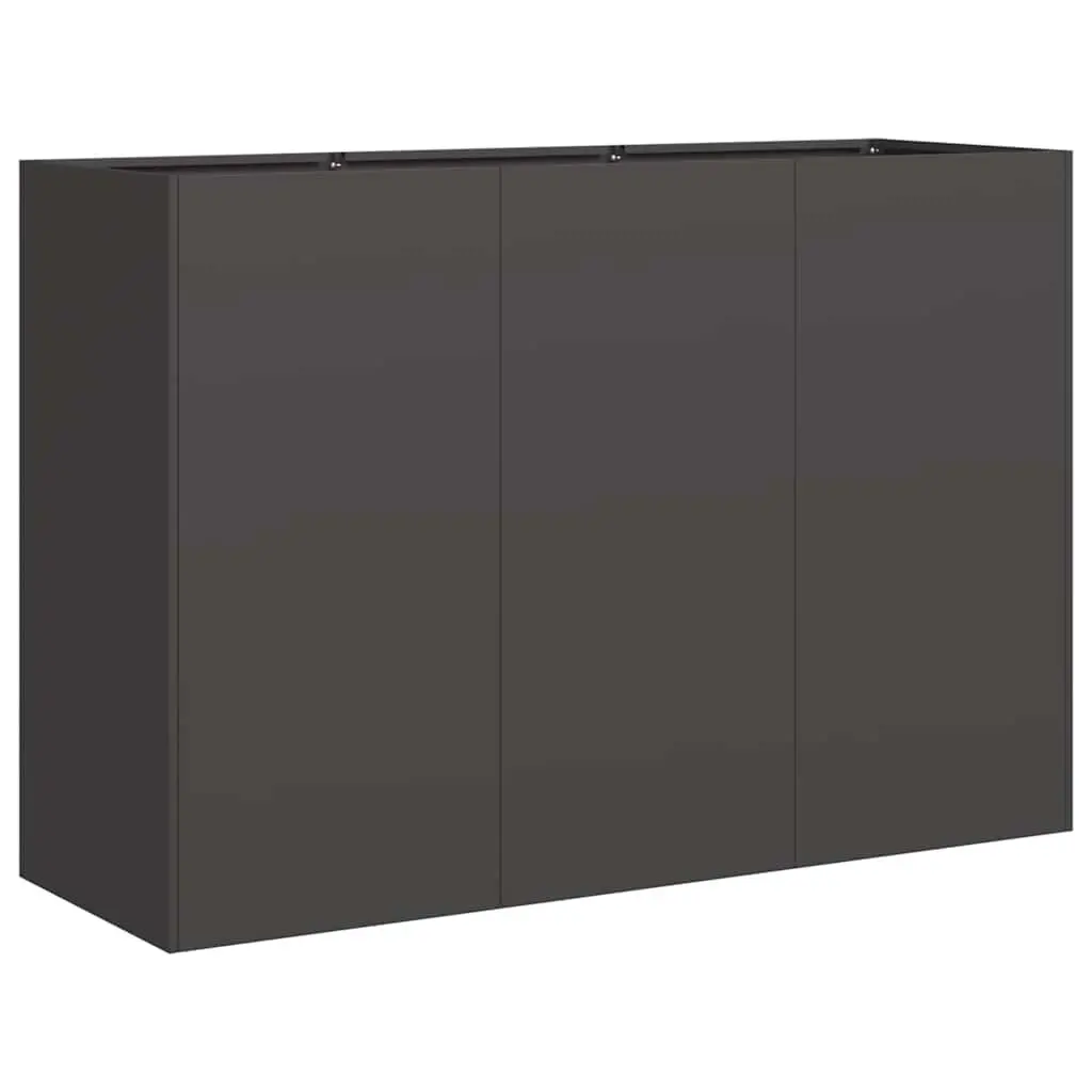 Large Raised Planter Box in Black