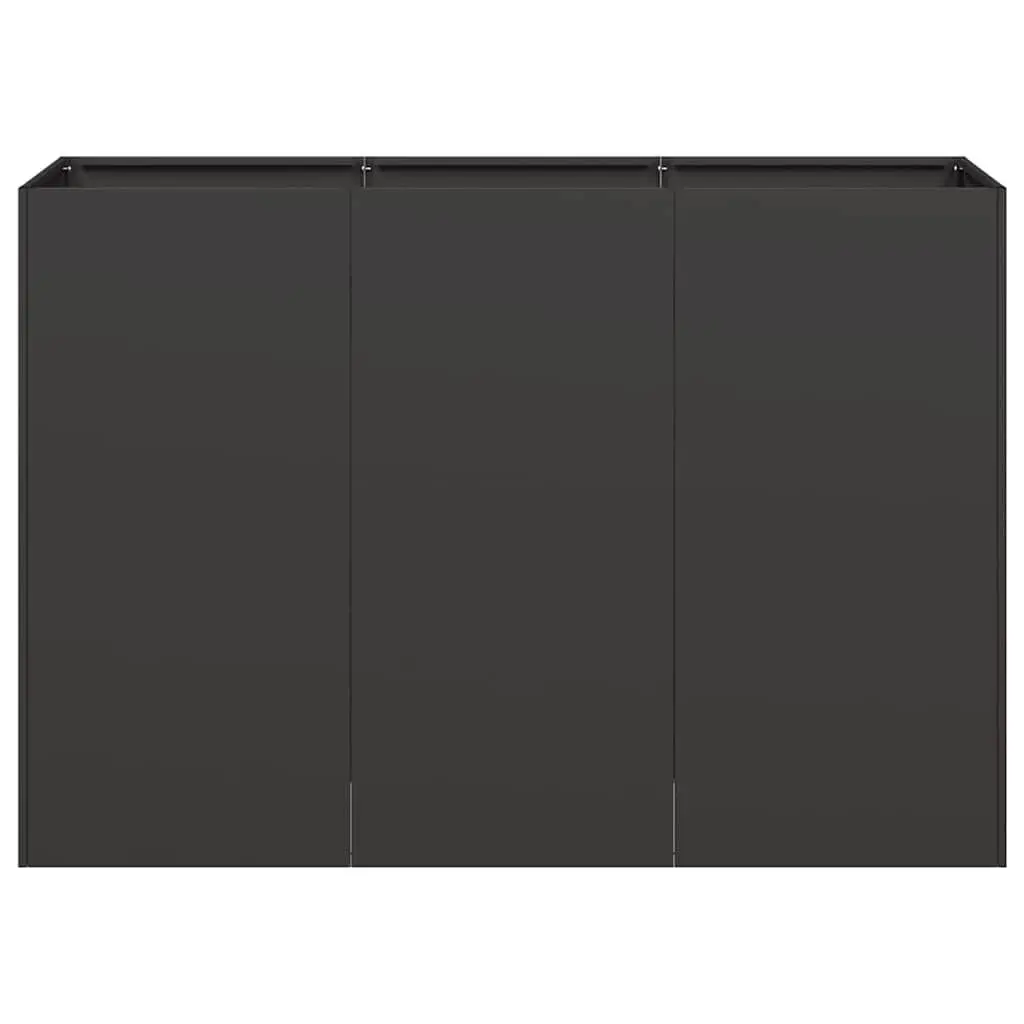 Large Raised Planter Box in Black