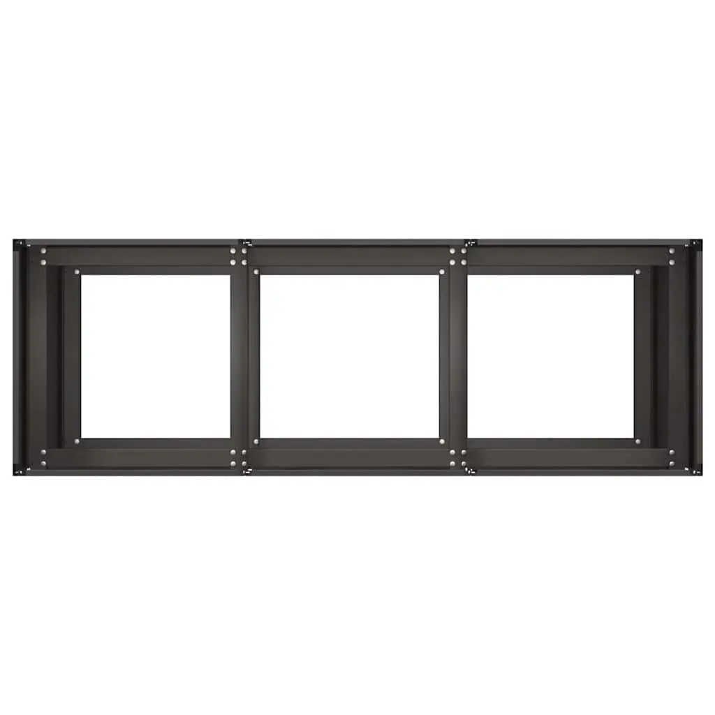 Large Raised Planter Box in Black