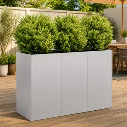 Galvanised Steel Planter Box 120x40x80 cm - Perfect Dimensions