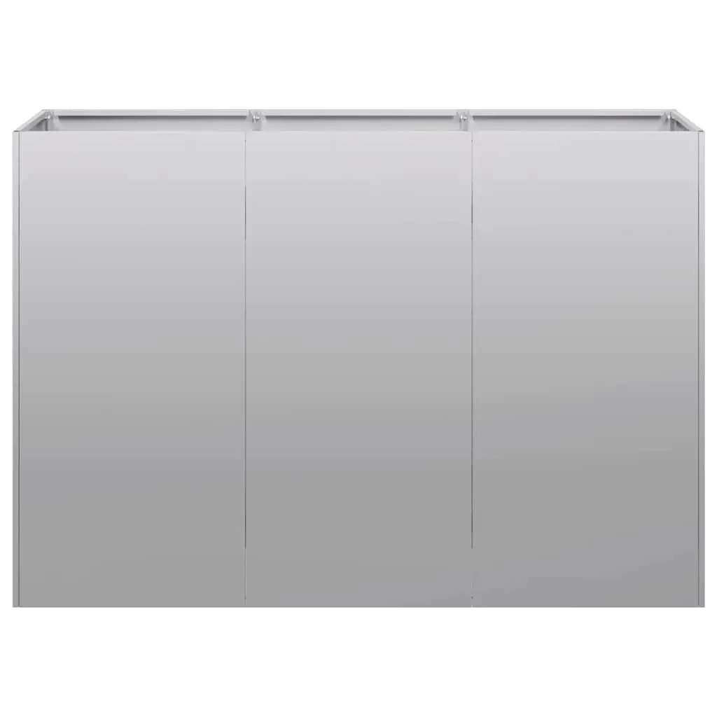 Galvanised Steel Planter Raised Garden Bed Outdoor 120x40x80 cm