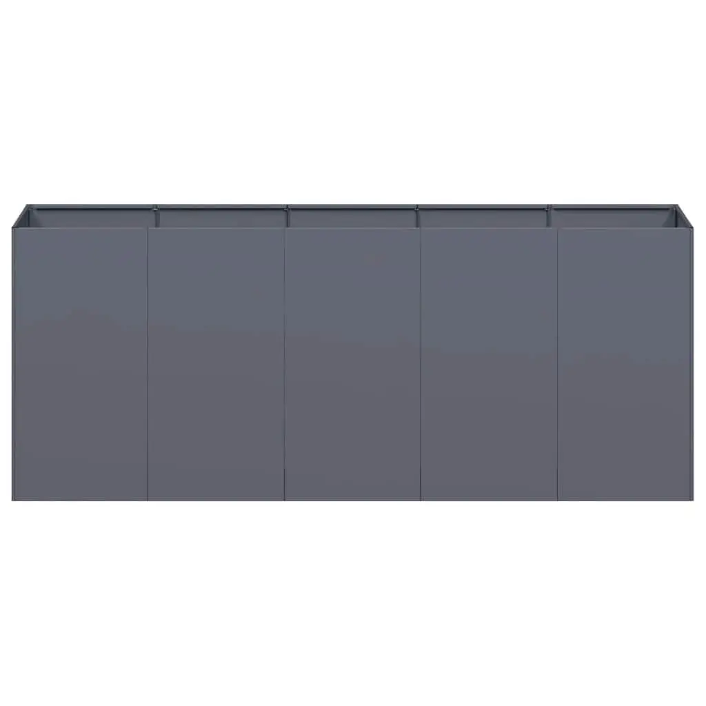 Raised Planter Box for Garden 200x40x80 cm Cold-rolled Steel Anthracite