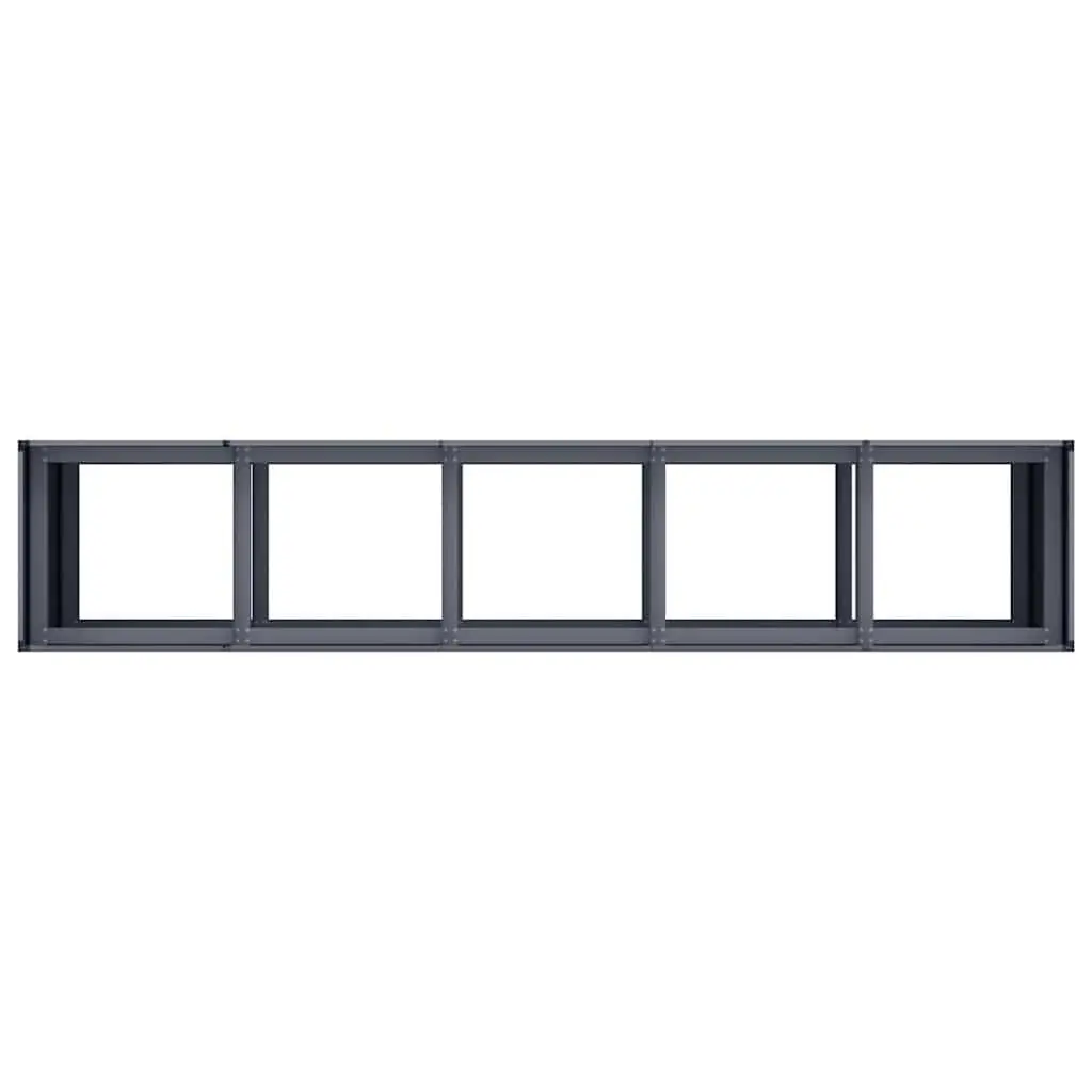 Raised Planter Box for Garden 200x40x80 cm Cold-rolled Steel Anthracite