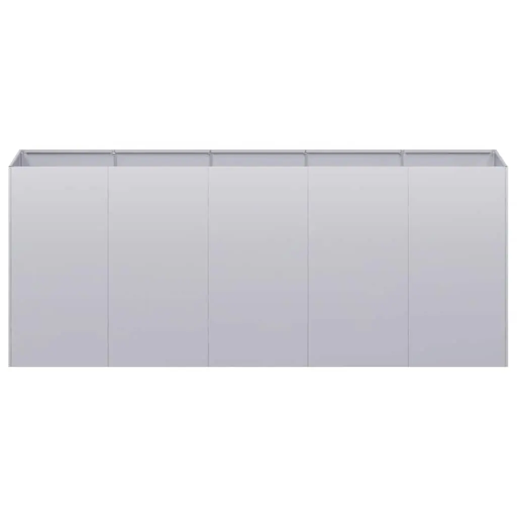 Raised Garden Planter Box Outdoor 200x40x80 cm Galvanised Steel Flower Bed