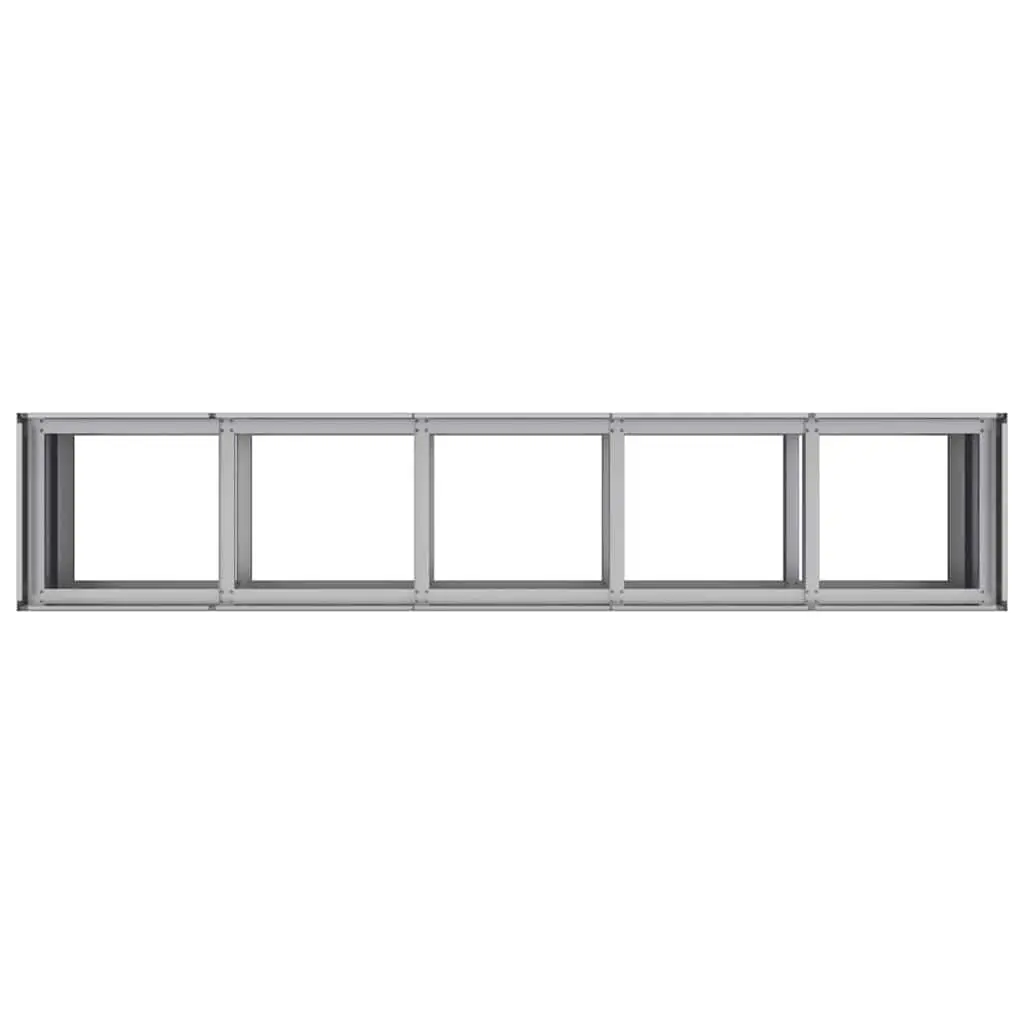 Raised Garden Planter Box Outdoor 200x40x80 cm Galvanised Steel Flower Bed
