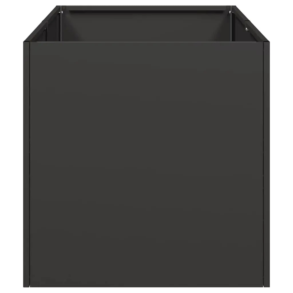 Planter Black Cold-rolled Steel Raised Bed Garden 40x80x40 cm