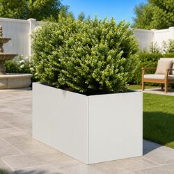 Dimensions and Material Details of 40x80x40 cm White Planter
