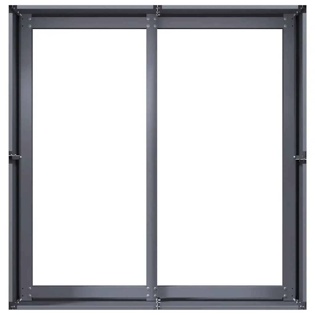 Raised Garden Planter Box Outdoor 80x80x40cm Cold-rolled Steel Anthracite