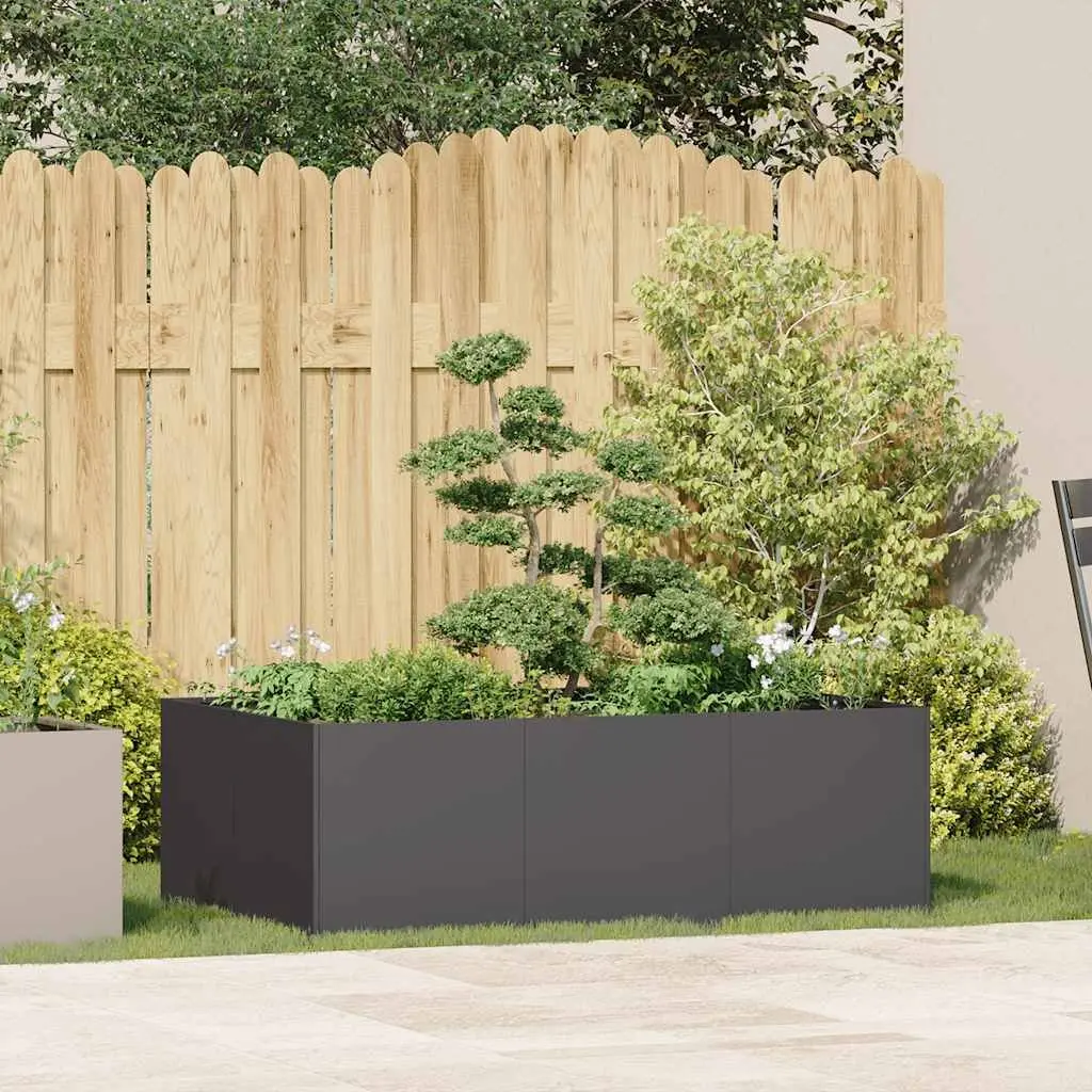 Steel Planter Box Outdoor Garden 120x80x40 cm