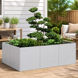 Galvanised Steel Raised Garden Bed: 120 x 80 x 40 cm