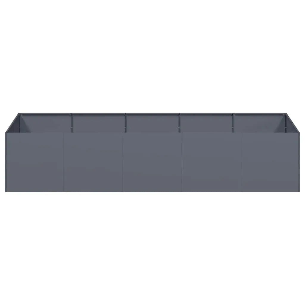 Steel Raised Garden Planter Box Outdoor 200x80x40cm Anthracite