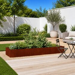 Raised Garden Bed Specifications: Weathering Steel 280x80x40cm
