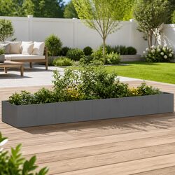 Specifications for Raised Garden Planter Box Anthracite Steel 360x80x40cm