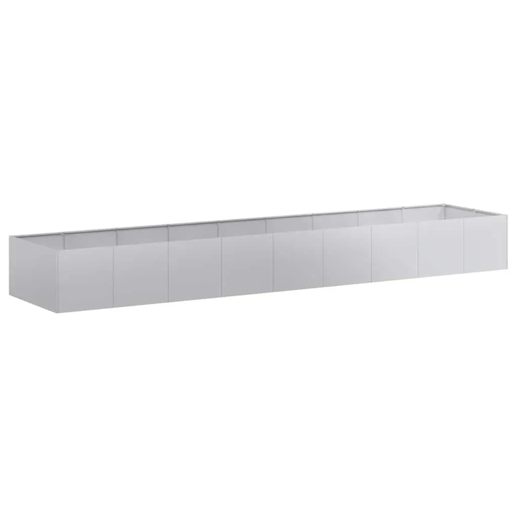 Galvanised Steel Planter Raised Garden Bed Outdoor Patio 360x80x40cm