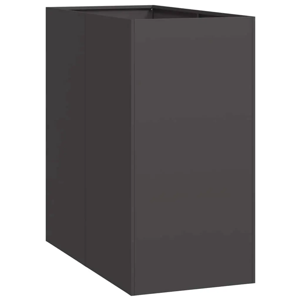 Steel Planter Box Outdoor Garden Bed 40x80x80 cm Black