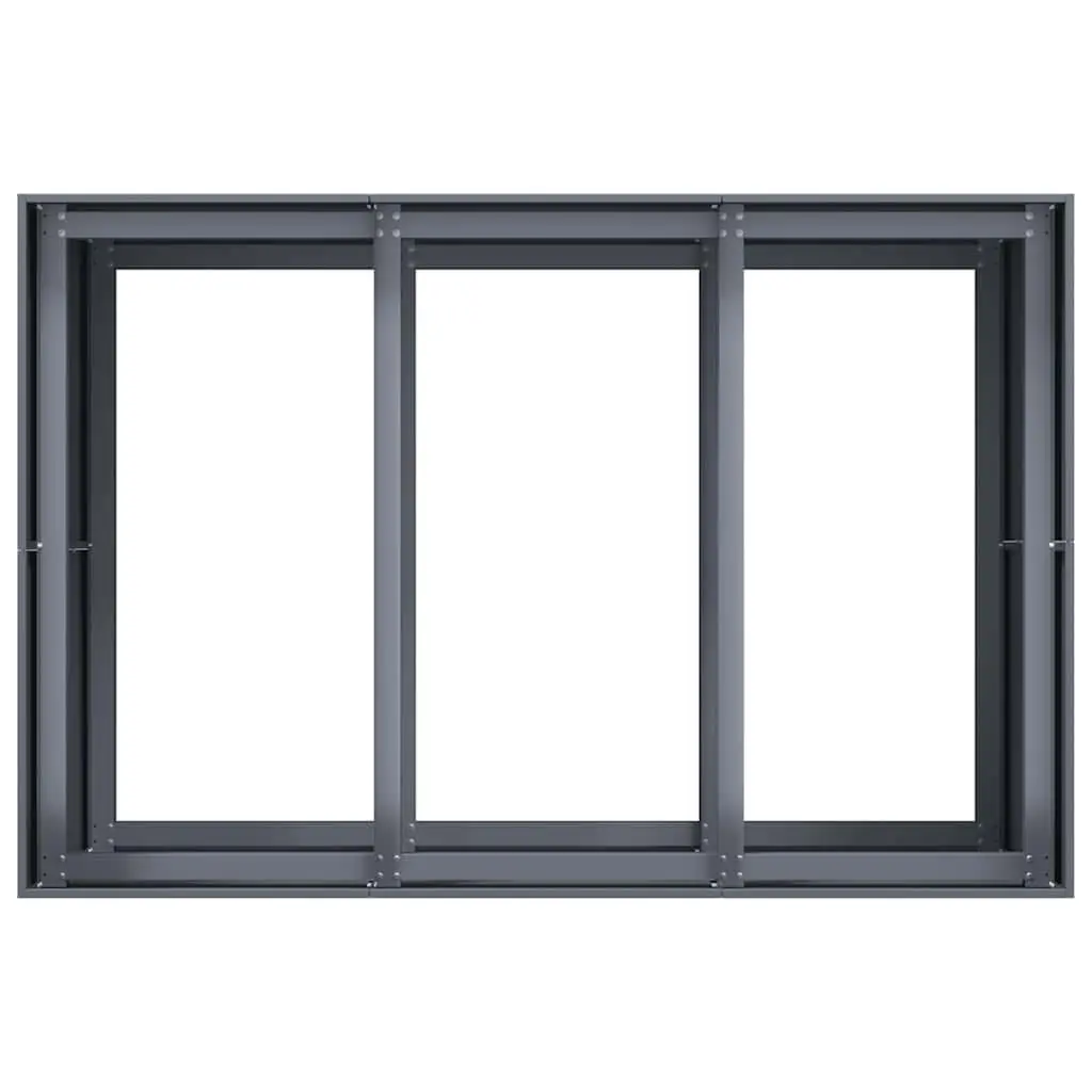 Anthracite Steel Raised Garden Planter