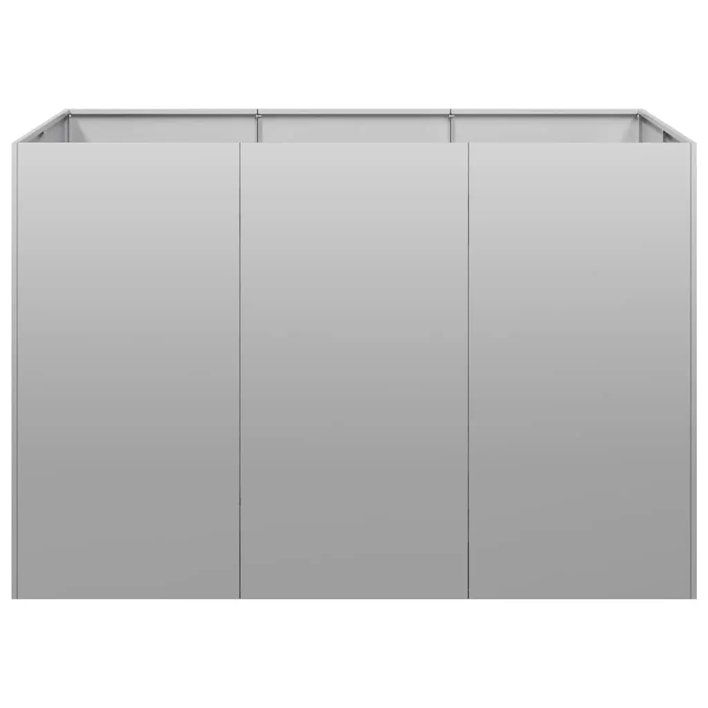 Galvanised Steel Planter Raised Garden Bed Outdoor 120x80x80 cm