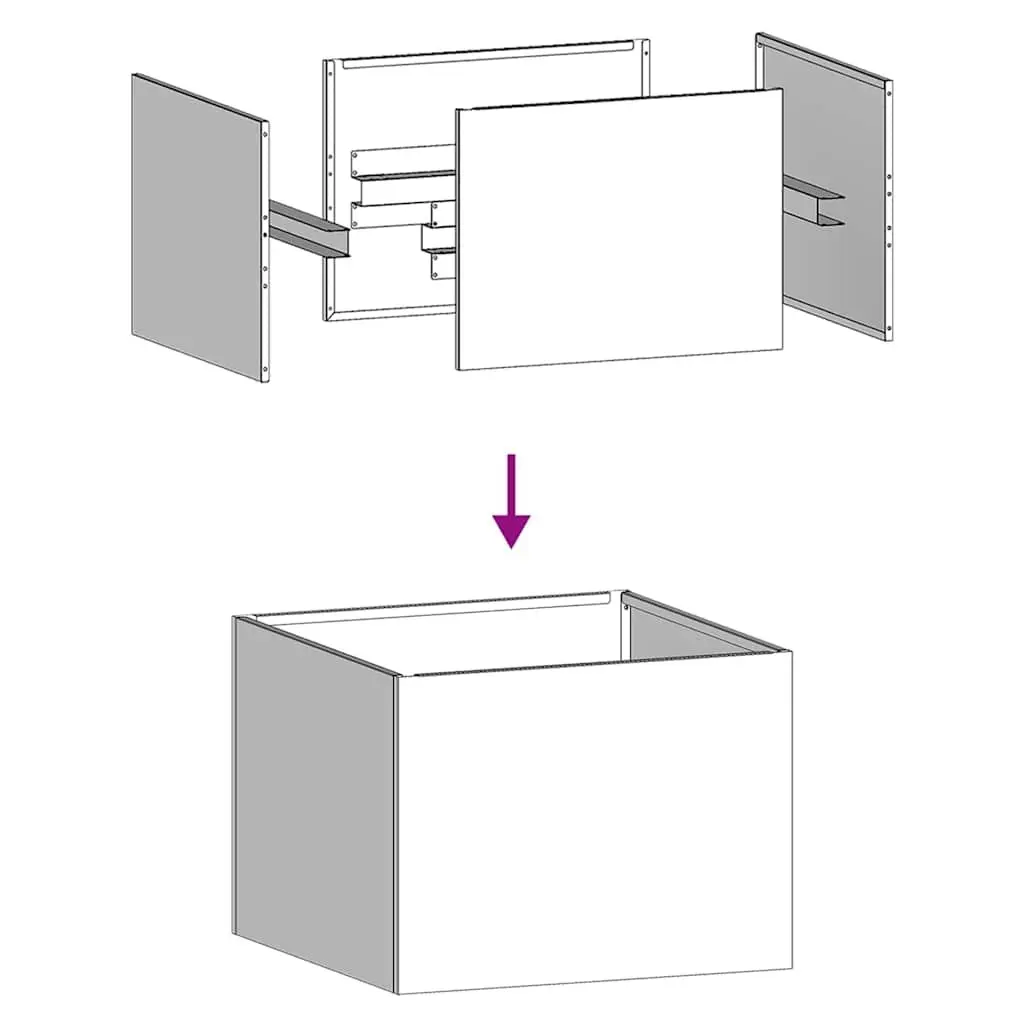 Steel Planter Box Outdoor Garden 40x40x30 cm