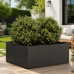 Specifications of Steel Planter Box 80x80x30cm in Black