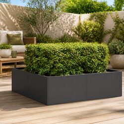 Specifications of Black Steel Planter Box 100x100x30 cm