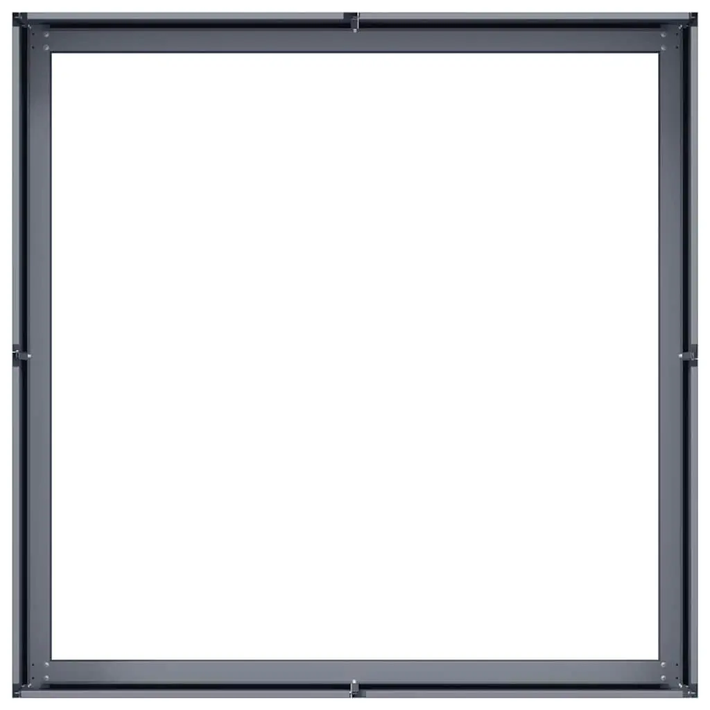Steel Planter Outdoor 100x100x30 cm Raised Garden Bed Container Box