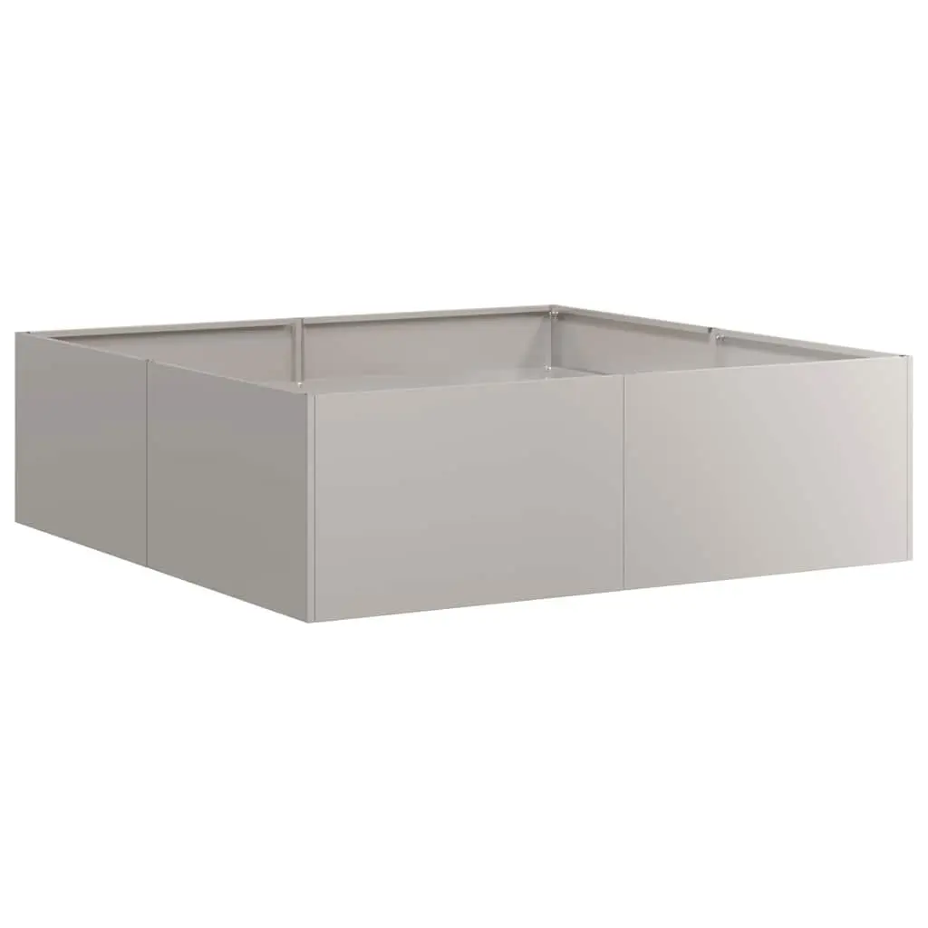 Raised Garden Planter Box Outdoor 100x100x30cm Weathering Steel Flower Bed