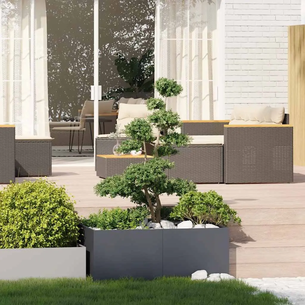 Steel Raised Garden Planter Box Outdoor 100x100x40 cm