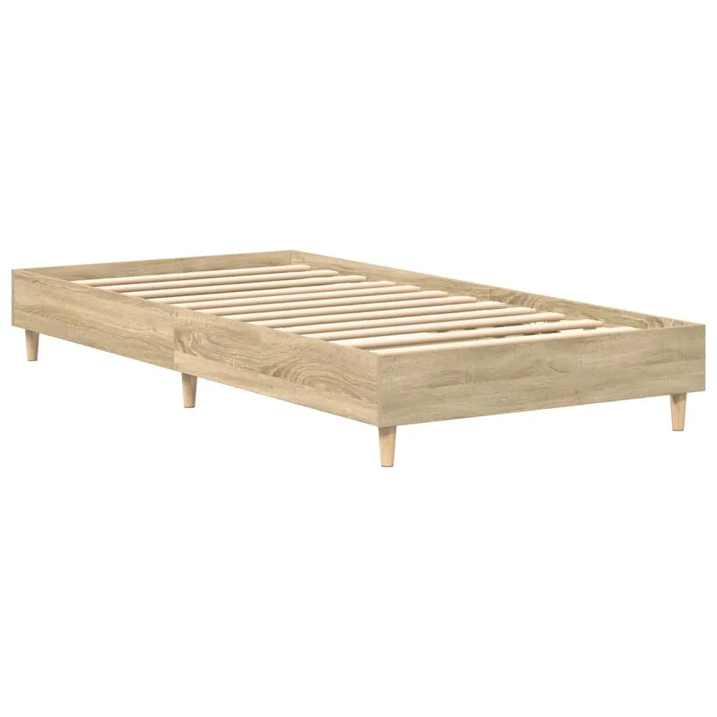 Sonoma Oak Bed Frame 90x190 cm, Engineered Wood