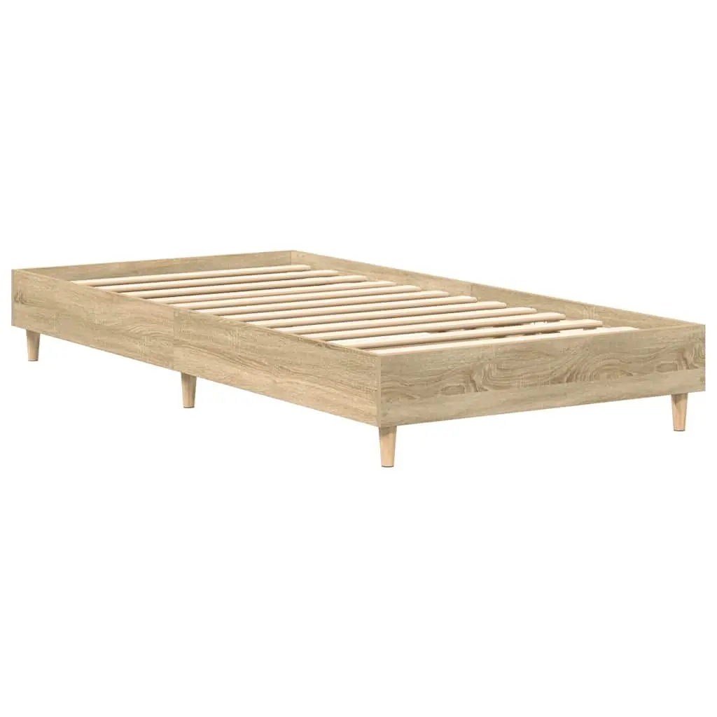 Sonoma Oak Bed Frame 90x190 cm, Engineered Wood