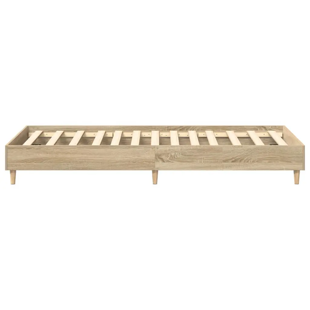 Sonoma Oak Bed Frame 90x190 cm, Engineered Wood
