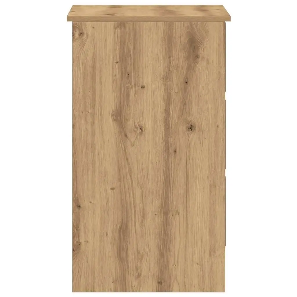 Office Desk for Study 90x45x76cm with 3 Drawers Engineered Wood Brown