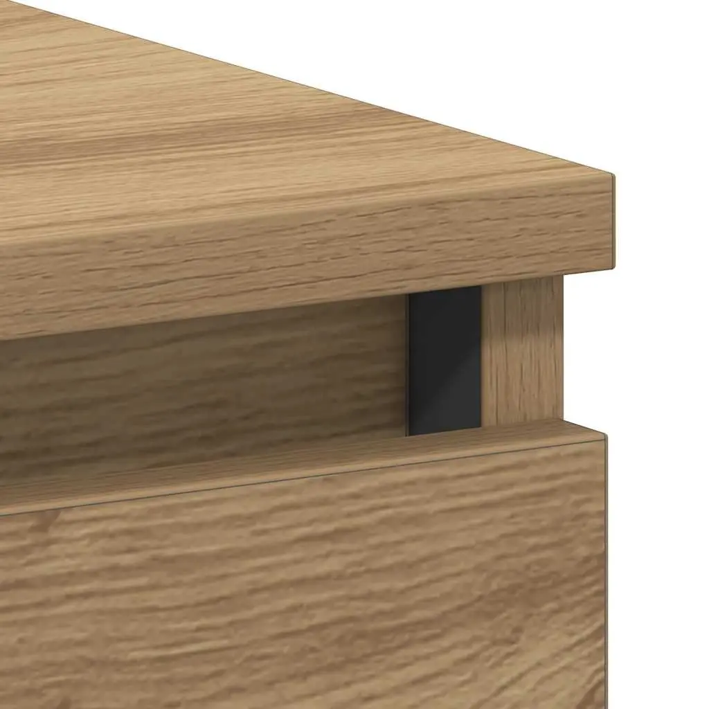 Office Desk for Study 90x45x76cm with 3 Drawers Engineered Wood Brown