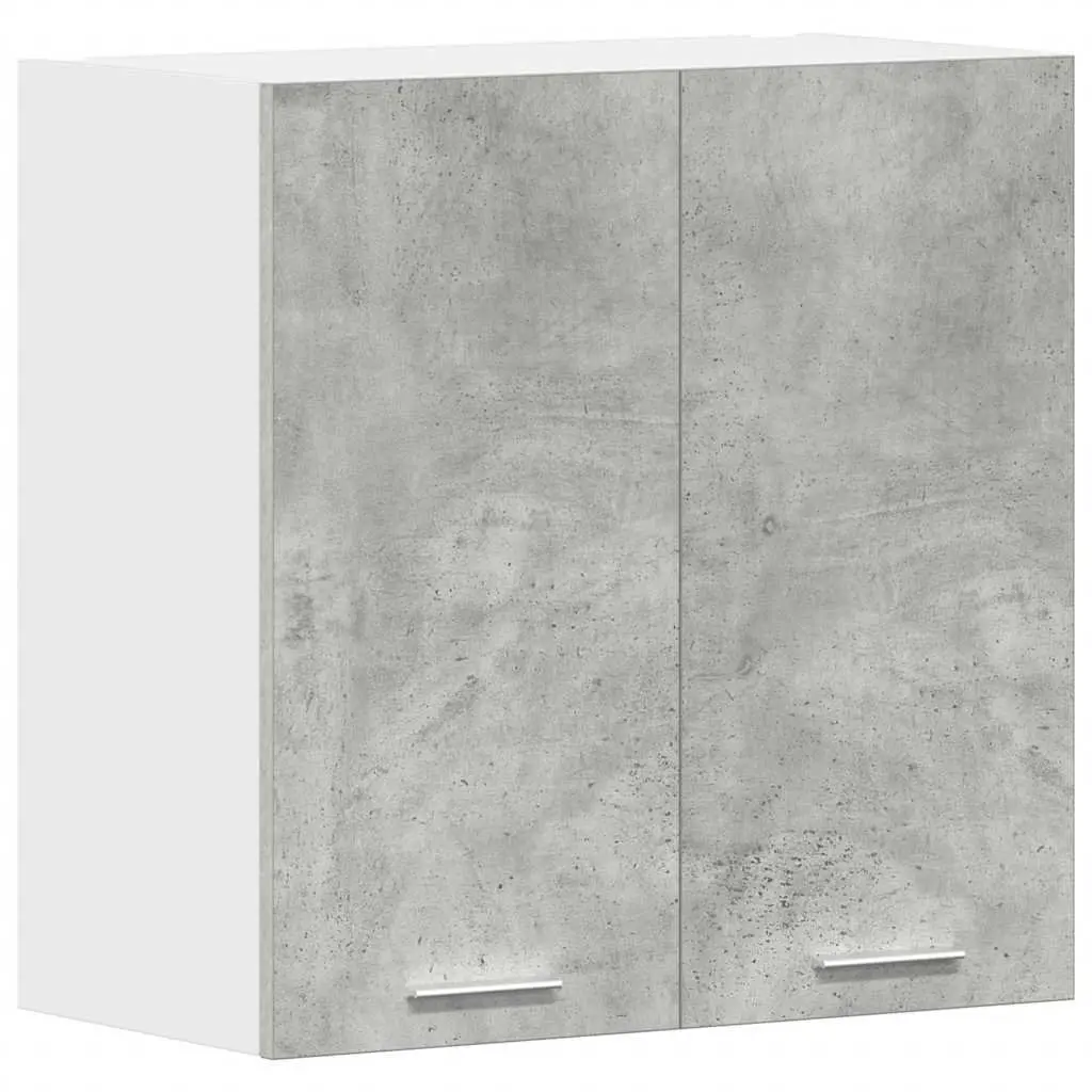 Wall-Mounted Kitchen Cabinet Engineered Wood Grey 60x31x60cm Storage Unit