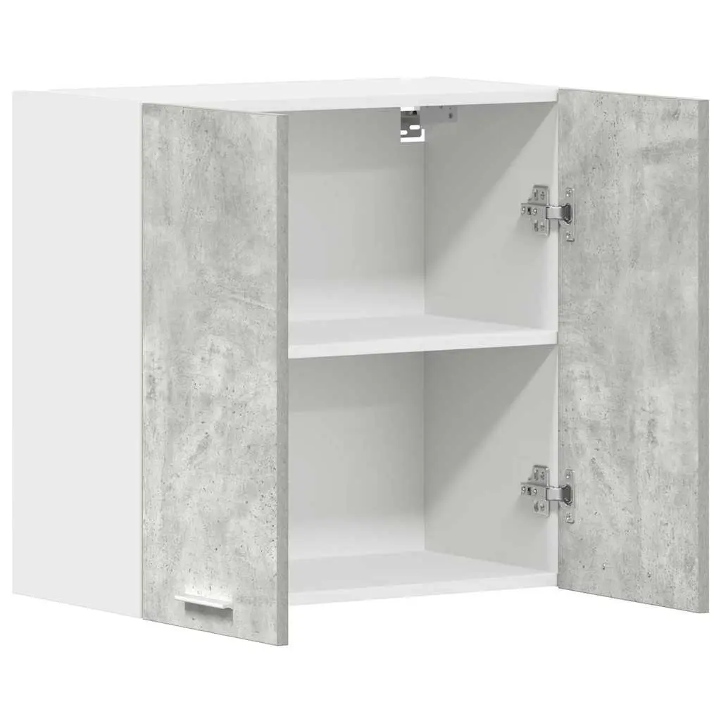 Wall-Mounted Kitchen Cabinet Engineered Wood Grey 60x31x60cm Storage Unit