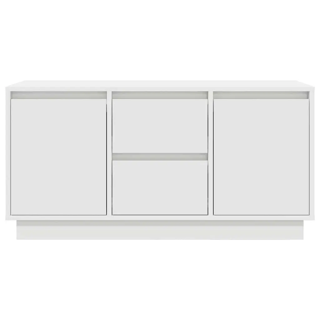 TV Cabinet with RGB LED Lights Storage Unit White Living Room Furniture