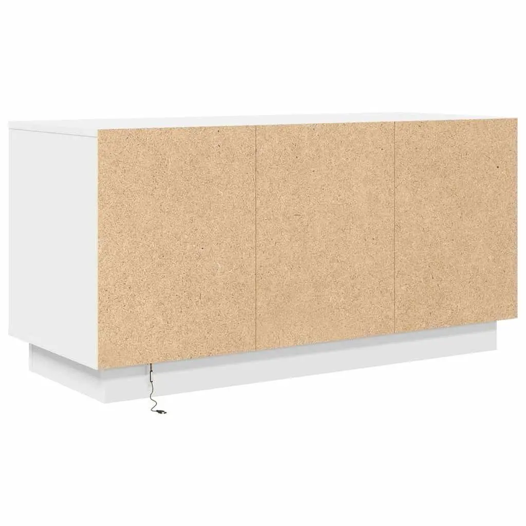 TV Cabinet with RGB LED Lights Storage Unit White Living Room Furniture