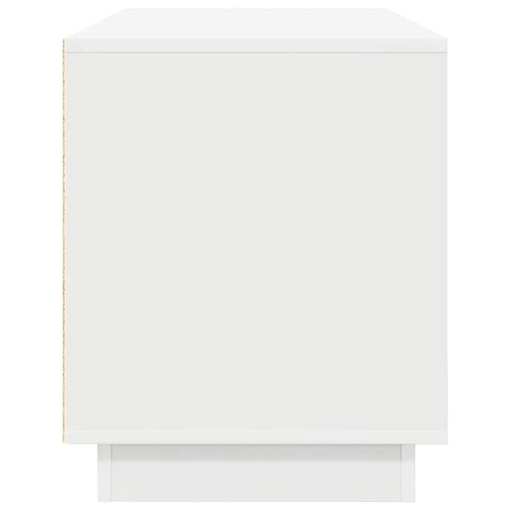 TV Cabinet with RGB LED Lights Storage Unit White Living Room Furniture