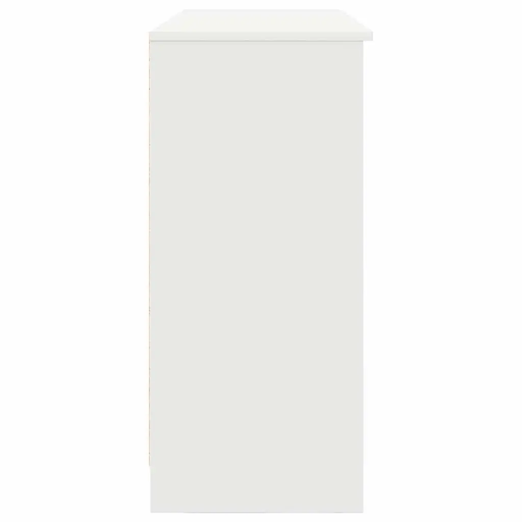 White Sideboard Cabinet with Drawer Storage Buffet Engineered Wood Furniture