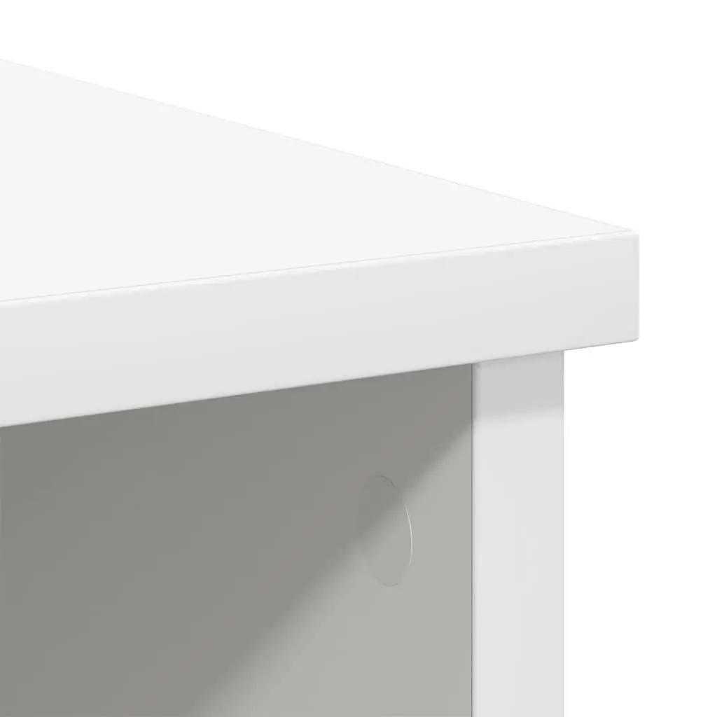 White Sideboard Cabinet with Drawer Storage Buffet Engineered Wood Furniture