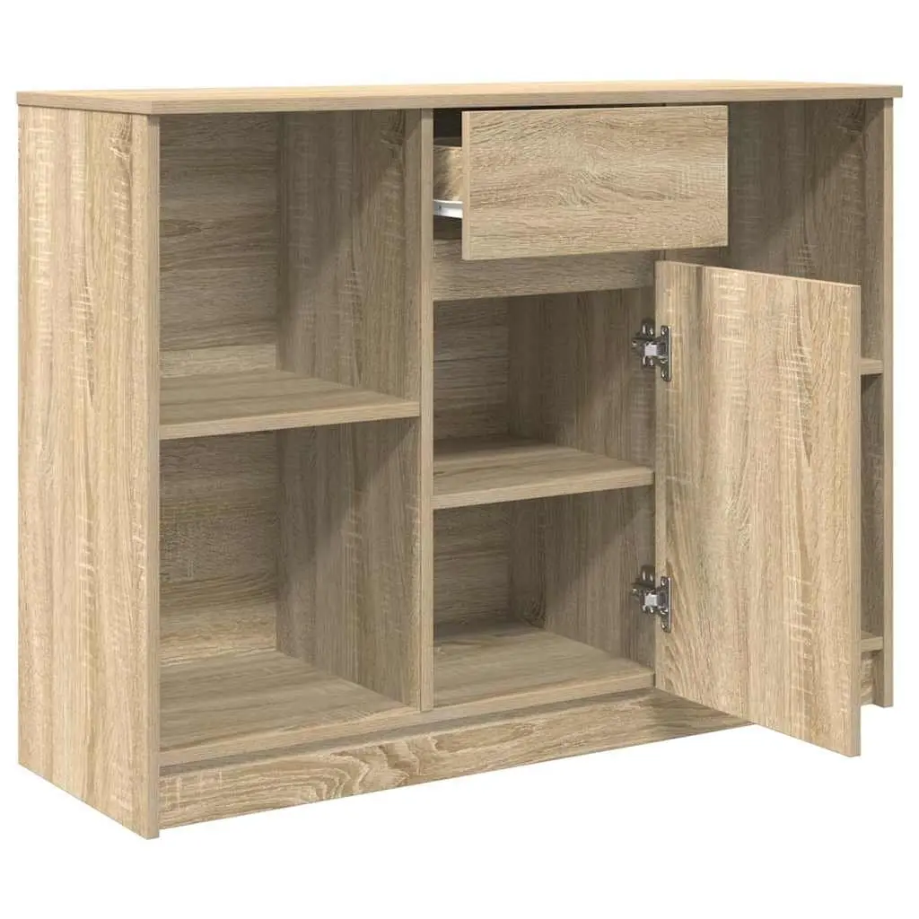 Brown Engineered Wood Sideboard Cabinet