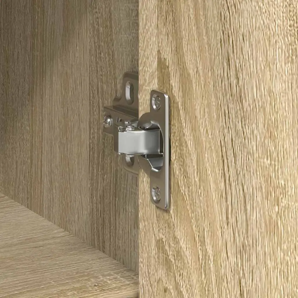 Brown Engineered Wood Sideboard Cabinet