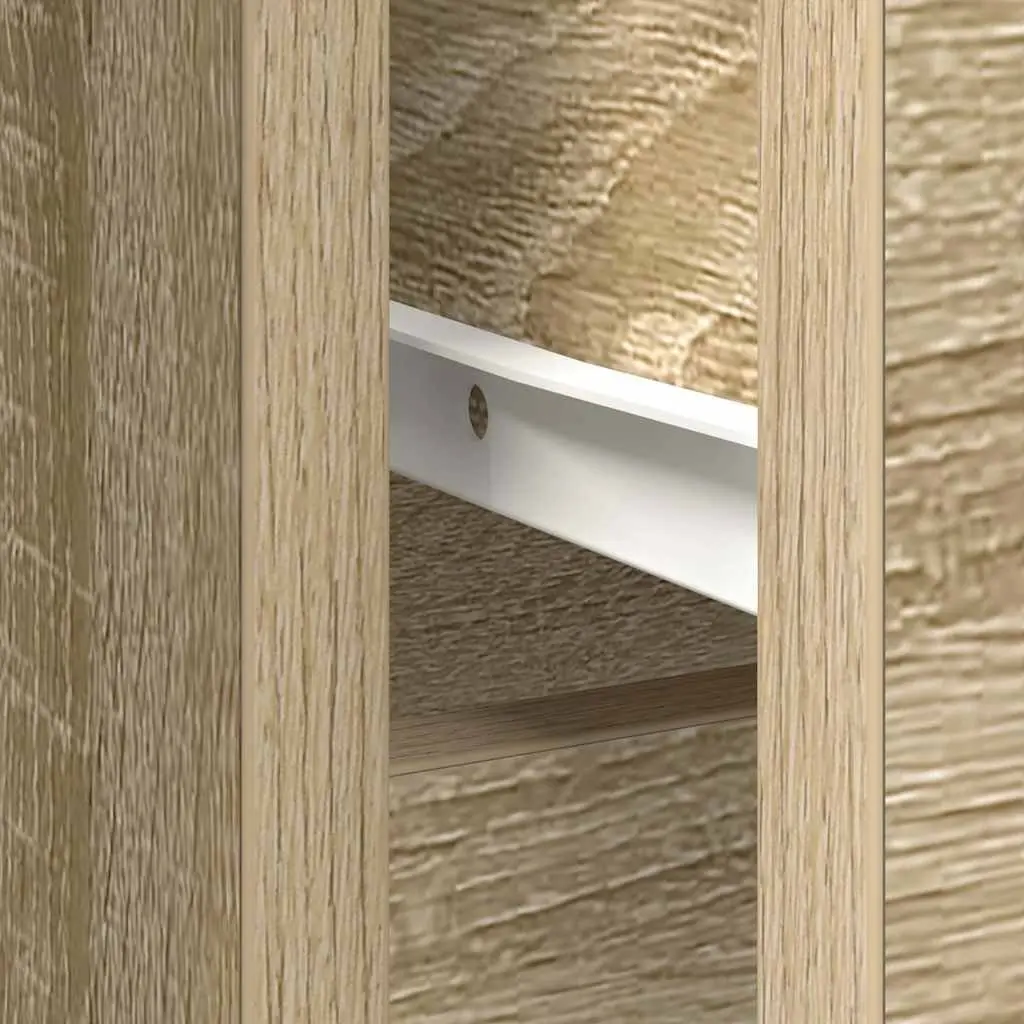 Brown Engineered Wood Sideboard Cabinet