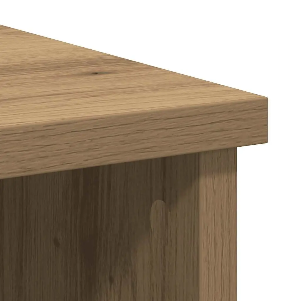 Sideboard Storage Cabinet with Drawer Brown Engineered Wood 101x35x76 cm Buffet