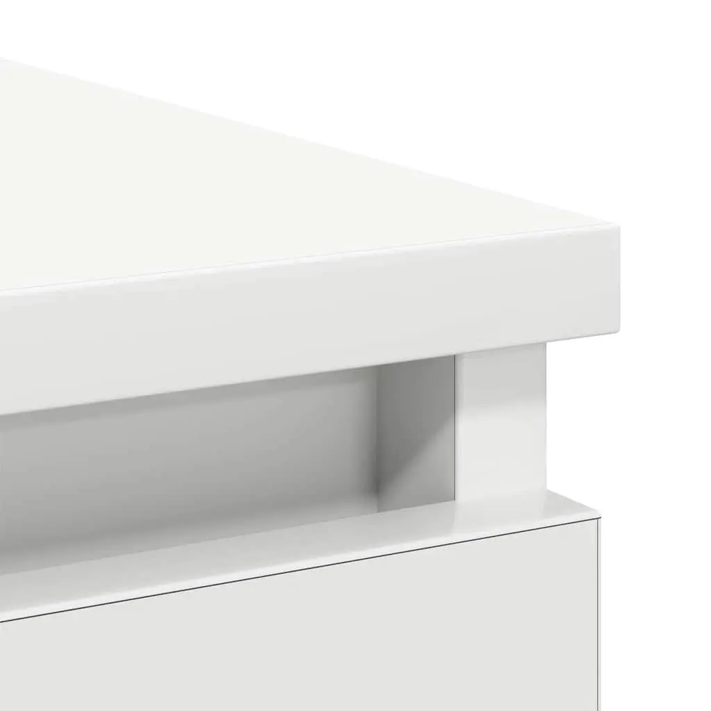 Sideboard Storage Cabinet White Engineered Wood Door Drawer Hallway Living Room